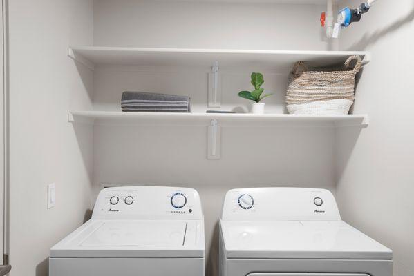 In-unit laundry