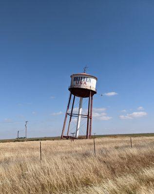 Britten Leaning Water Tower