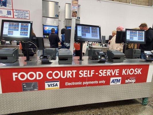 Self-order kiosks