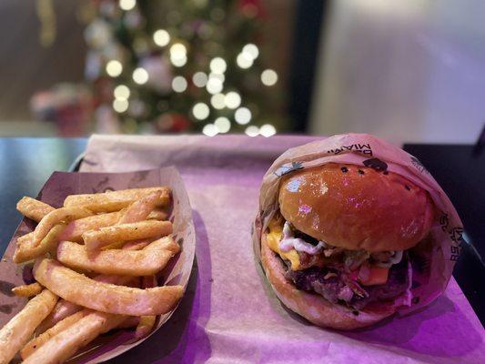 CRISPY ONION SINGLE and FRENCH FRIES