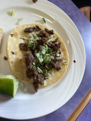 Carne asada taco