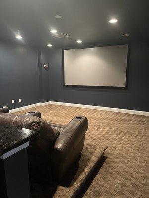 Painted home theater