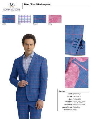 custom suit plaid pattern with custom lining www.romatailorsllc.com