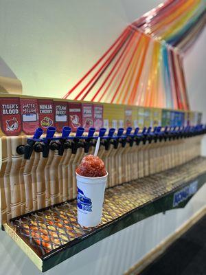 Rainbow Syrup Fountain