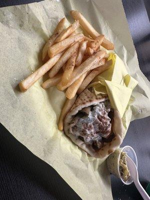 Gyro and Fries