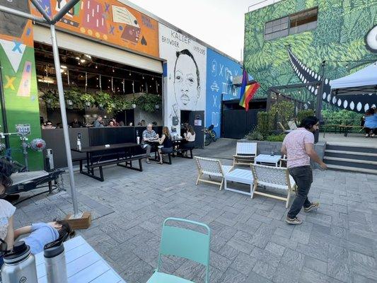 Lots of open space and covered & uncovered outdoor seating!