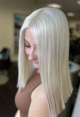 Double process blonding.