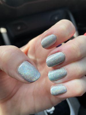 Chrome holographic powder