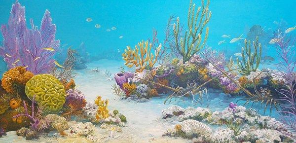 Painting by BJ Royster Marine Life Artist