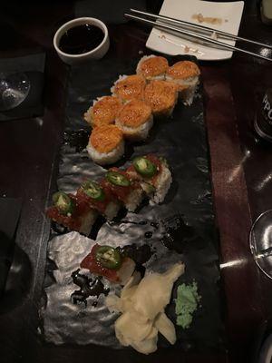 Michigan roll and the fire up roll