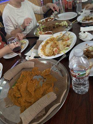 Shuro, Tibs, chicken and rice