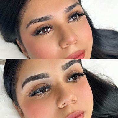 Ombré powder brows