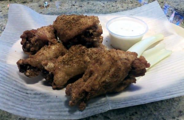 Chicken wings with Old Bay Seasoning dry rub!