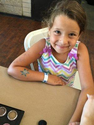 Summer Camp Glitter Tattoo Fun