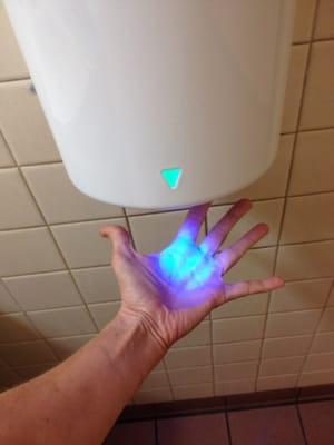 trippy hand dryer in the ladies' room.