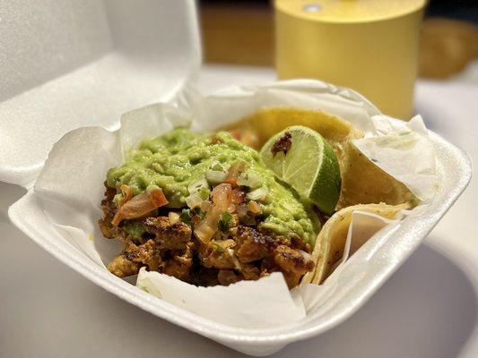 Carne Asada Taco, this is only one taco and it's massive. So much meat!