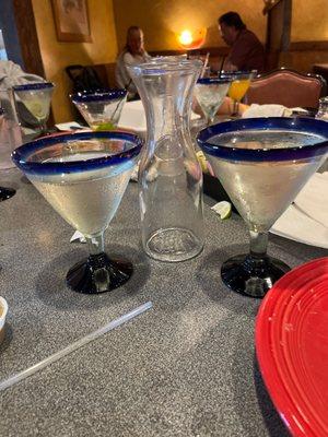 Carafe of margarita for $22!!!! 2 glasses