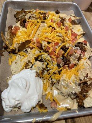 Pulled pork nacho.