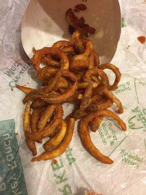 Yesterday's curly fries