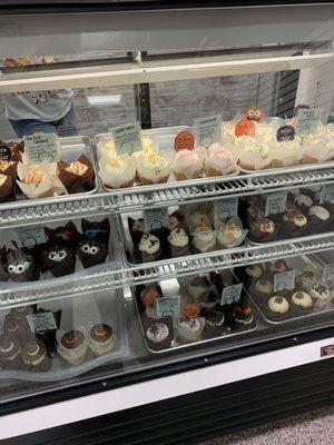 Cupcake selection.