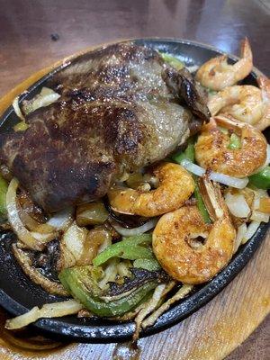 Ribeye & shrimp