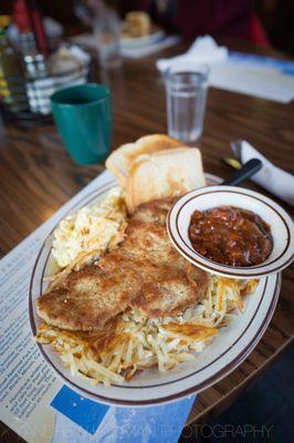 swiss breakfast with "gypsy sauce"