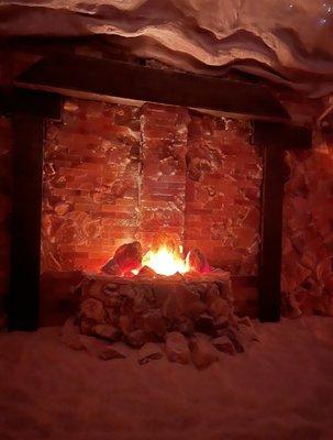 Inside the salt cave