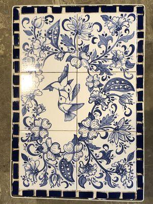 Custom ceramic tile table