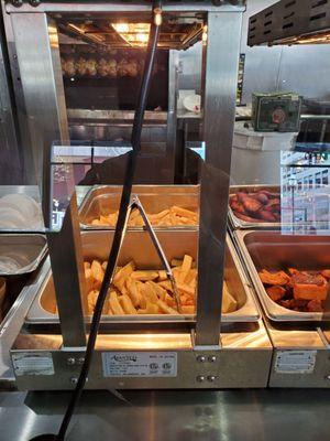 Steak fries and Yucca fries