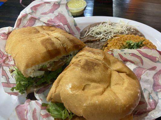 Torta with steak