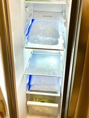 Stocking the RV Freezer with ice for the next adventure