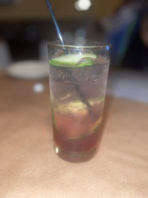 Cucumber Blueberry Collins