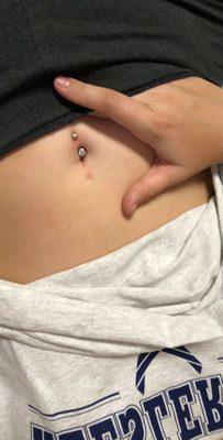 Don pierced my belly button