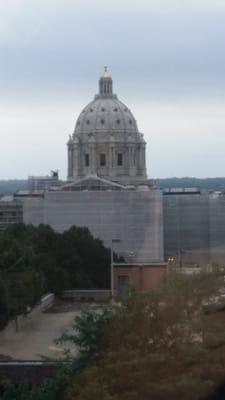 Nice view of the capital from the room.