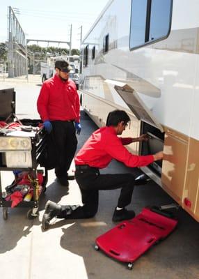 Our certified factory-trained technicians can service all types of RVs.