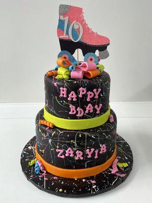 Skating Party cake