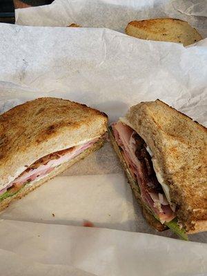 Turkey, ham and bacon club- excellent!