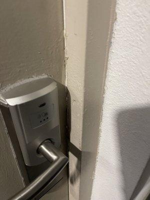 Door was not secure.