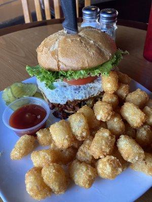 Texas chilli cheeseburger