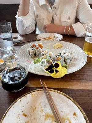 Nantucket Salmon Roll, Spicy Tuna & Scallion Roll, Dynamite Roll