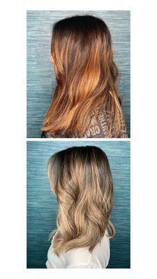 Recent visit blonde balayage and trim