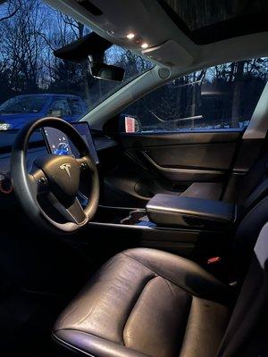 Tesla interior detail