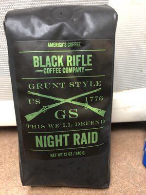 Black Rifle partnered with Grunt Style to make an amazing coffee blend! I don't know anywhere else in town that sells Black Rifle Coffee.