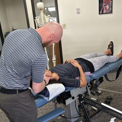 Adjustments can be great for mobility, pain relief, as well as proprioception or the sense of where your body or body part is in space.