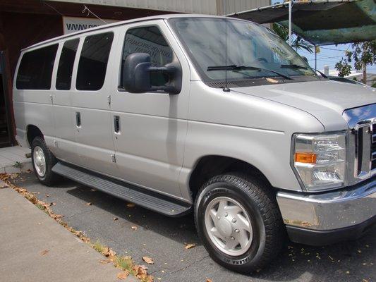 12 passenger vans available