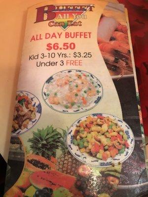 $6.50 buffet