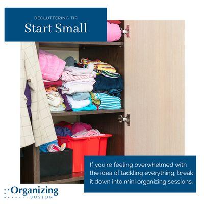 Decluttering tip