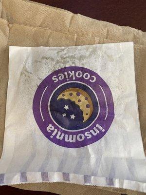 The grease soaks through the bag in seconds. Don't walk around with this cookie tucked into your pocket or purse (or prison purse)