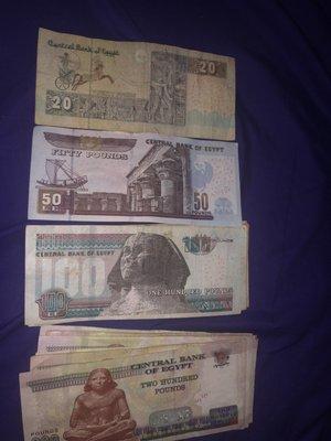 Egyptian Pounds.