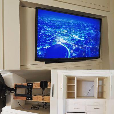 Floating TV mount